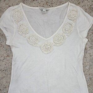 Banana Republic RARE Applique Top Women's S